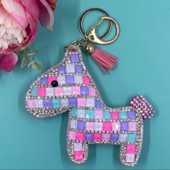 ✨Pastel Patch✨Lucky Bling Horse Keychain - Picture 1 of 5
